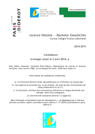 Vous détaillerez alors vos qualités et vos connaissances. Licence Histoire Bachelor Geschichte