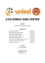 J Co Donut Coffee Marketing Principles Of Marketing