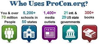 Procon Org Pros And Cons Of Controversial Issues Argumentative Writing Expository Writing Government News