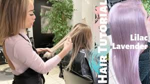 A really stunning, sophisticated hair color like this doesn't need the vibrancy to look harmonious. Blonde Bombshell Lilac Lavender Hair Bleaching Out Long Roots Hair Tutorial Hair Strategies Youtube