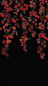 Pin By Hanna On Wallpapers Floral Wallpaper Iphone Black Flowers Wallpaper Wallpaper Iphone Christmas