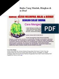 Mengganti sedekah dengan seluruh persendian Cara Solat Dhuha Yang Mudah