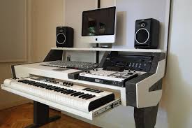 Diy Fully Custom Built Studio Desk B W Gearslutz Com Home Studio Desk Music Studio Room Home Studio Music