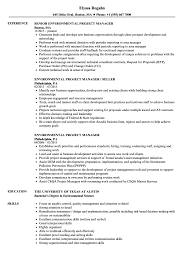 Technical project managers walk the line between project management and information technology. Environmental Project Manager Resume Samples Velvet Jobs