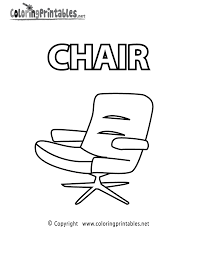 Coloring books for boys and girls of all ages. Free Printable Vocabulary Chair Coloring Page