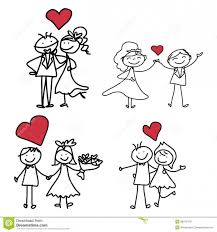 Wedding Couple Drawing Hand Drawn Wedding Drawing Wedding Couple Cartoon Drawing Cartoon Characters