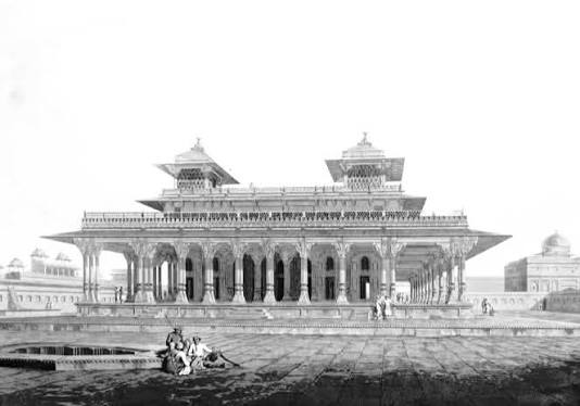 1814 Colonial Era India. 'The Fort at Allahabad seen from the river.' The fort at Allahabad was built on the confluence of the Ganges and Yamuna rivers by Akbar, the third Emperor