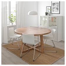 Rated 4.5 out of 5 stars. Morbylanga Table Oak Veneer Brown Stained 145 Cm Ikea Ikea Round Dining Table At Home Furniture Store Expandable Dining Table