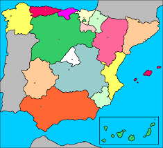 A continuación os dejo un listado y un mapa con todas las comunidades autónomas españolas. Espana Comunidades Mind Map