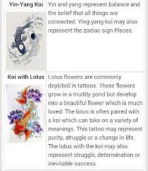 Yin Yang Koi Koi With Lotus Koi Fish Tattoo Meaning Koi Fish Tattoo Japanese Tattoo