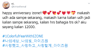 Karena dengan begitu maka hubungan anda. Anniversary 10 Ucapan Harapan Fans Untuk Iz One Yang So Sweet