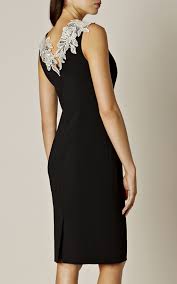 Karen Millen Flower Embroidered Dress Black White Embroidered Dress Flower Embroidered Dress Black Dress