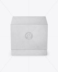 Square Kraft Box Mockup Front View In Box Mockups On Yellow Images Object Mockups Box Mockup Mockup Free Psd Free Packaging Mockup