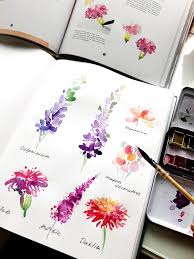 How to paint watercolor flowers for beginners. Pin By Kristin Connect Learning Stu On Natalia Nazarian Art Natanazarian Watercolor Paintings Easy Watercolor Tips Watercolor Paintings