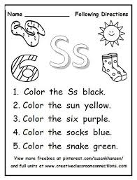 This Following Directions Worksheets Provides Students Practice On Reading Color Words Follow Directions Worksheet Following Directions Kindergarten Worksheets