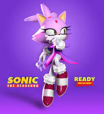 She has triangular ears with peach colored canals and a long tail with the end frayed and dark purple. Stl Datei Blaze The Cat Sonic Fanart Herunterladen Objekt Zum 3d Drucken Cults