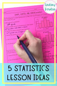 5 Fun Ways To Teach Statistics Lindsay Bowden In 2020