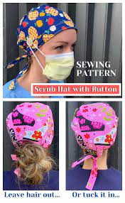 Diy Fabric Surgical Scrub Cap Free Sewing Patterns Video Fabric Art Diy Scrub Hat Patterns Scrub Cap Sewing Pattern Hat Patterns To Sew