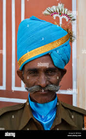 Indian male native costume turban hi-res stock photography and images