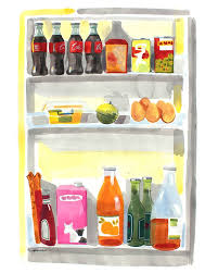 Home facade design element, entrance. Somebody Let The Fridge Door Opened Painting By Lluis Catchot Saatchi Art
