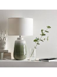 Ideal Home Ombre Glaze Ceramic Table Lamp Green Ceramic Table Lamps Table Lamp Ceramics