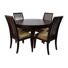 Tucson feather (top inback and outback panels), novum dove (remainder of chair). Extendable Dining Table And 4 Chairs Off 60