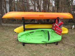 Homemade pvc kayak rack can store 4 kayaks paddles kayak. How To Make An Outdoor Kayak Storage Rack 7 Steps Instructables