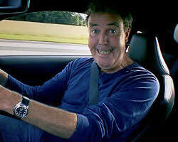 Jeremy Clarkson driving a car