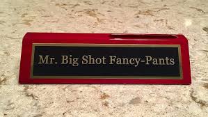 Free shipping on orders over $25 shipped by amazon. Mr Big Shot Fancy Pants Desk Plate W Business Card Holder
