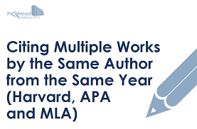 Surnames and initials for up to twenty authors should be provided in the reference list. Citing Multiple Works By The Same Author From The Same Year