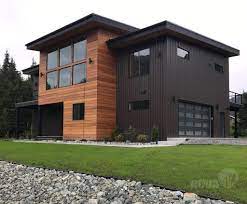 Metal comes in a variety of styles, including horizontal and vertical panels. Nova Batu Hardwood Siding Modern Ski Resort Alaska Wood And Metal Architecture Design Contemporary St House Cladding Black House Exterior House Exterior