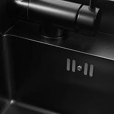 Farmhouse and apron kitchen sinks : Bdycz Hidden Black Kitchen Sink Single Bowl Bar Small Size Sink Stainless Steel Balcony Sink Concealed Black Kitchen Sink Bar Sink Buy Online At Best Price In Uae Amazon Ae