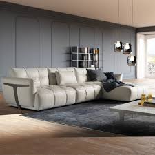 Natuzzi italian chaise longue & left arm sofa in burgundy leather. Natuzzi Herman Contemporary Living Room London By Natuzzi Italia Gb