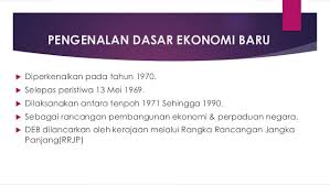 Dasar Ekonomi Baru