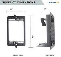 Low Voltage Mounting Bracket 1 Gang Multipurpose Drywall Mounting Wall  Plate Bracket – Single Gang