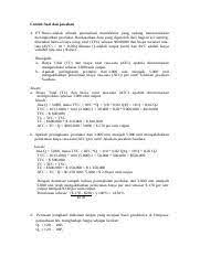 We did not find results for: Soal Dan Jawaban Manajerial Contoh Soal Dan Jawaban 1 Pt Bravo Adalah Sebuah Perusahaan Manufaktur Yang Sedang Merencanakan Meningkatkan Produksi Course Hero