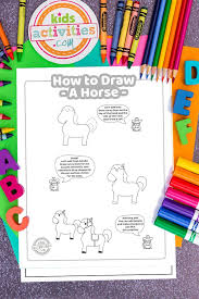 It's okay if there's a gentle curve in the line that makes up the horse's back. How To Draw A Horse Free Printable Tutorial