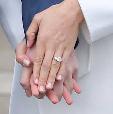 A close up of meghan markle's engagement ring during an official photocall to announce the engagement of prince harry and. Meghan Markle Engagement Ring Cost How Much Does Meghan Markle S Engagement Ring Cost