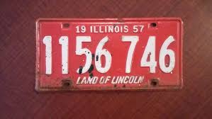 Vintage 1957 Illinois License Plate 1957 License Plate Etsy License Plate Vintage License Plates Illinois