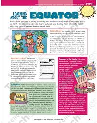 Accordingly the earth has different climatic zones resulting in different kinds tropical rainforests lie near the equator. Equator Map Hunt Printable Lesson Plans And Ideas Skills Sheets