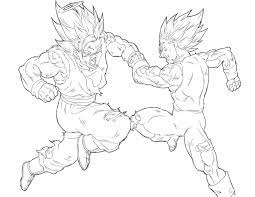 Vegeta coloring pages clip art library. Goku And Vegeta Coloring Pages Page 1 Line 17qq Com Coloring Home