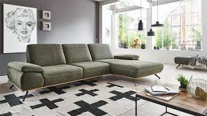 Ecksofa Sydney L Sofa Stoff Moos Grun Mit Kaltschaum Haus Deko Sofa Stoff Sofa Design