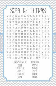 Juegos De Baby Shower Sopa De Letras Babyshowergames Unisex Baby Shower Decoracion Baby Shower Baby Shower Nina