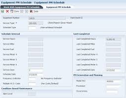 Full form of pmt function. Working With Preventive Maintenance Schedules