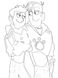 Wild kratts coloring pages are a fun way for kids of all ages, adults to develop creativity, concentration, fine motor skills, and color recognition. Wild Kratts Coloring Pages Chris And Martin Coloring4free Coloring4free Com