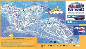 Colored for winter, 9x the detail of traditional elevation maps. Bolton Valley Resort Skimap Org