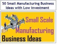 This Article Is About The Best 50 Small Manufacturing Business Ideas With Low Investment You C Manufacturing Business Ideas Small Scale Business Manufacturing