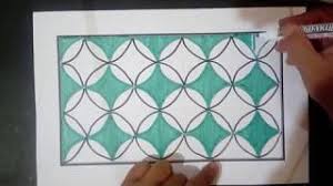 Untuk kertas a3 bisa di sesuaikan, initnya itu sama. Gambar Batik Mudah Bunga