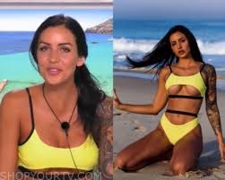 Love Island Au Season 2 Episode 1 Vanessa S Cut Out Swimsuit Shop Your Tv