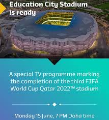 استاد المدينة التعليمية‎), is a proposed football stadium which will be built in doha, qatar, in time for the 2022 fifa world cup. Qia Qatar Indian Association Education City Stadium Becomes The Third Officially Completed Fifa World Cup Qatar 2022 Tournament Venue Located In The Heart Of Education City Qatar S Education Research